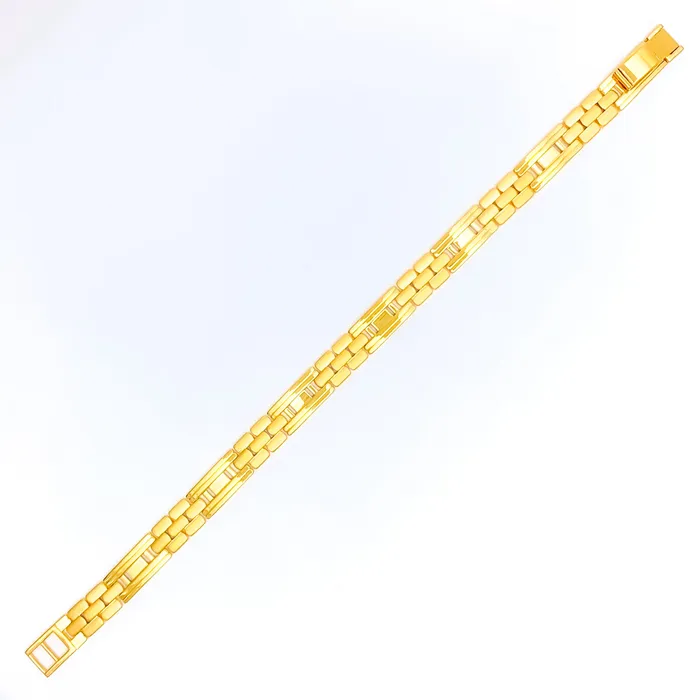 Bracelets Andaaz Jewelers Charming Dressy 22K Gold Mens Bracelet