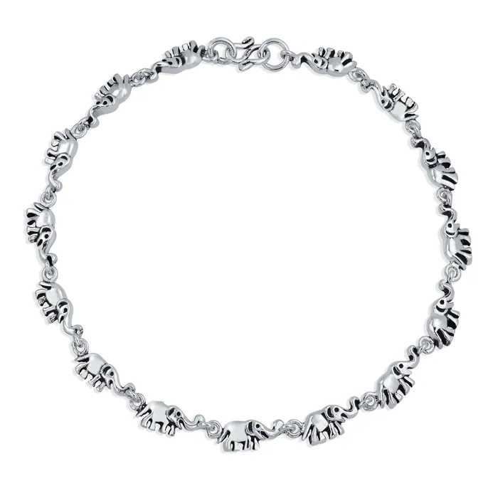Bracelets BlingJewelry Wholesale Boho Lucky Elephant Anklet Ankle Bracelet Bali Style Oxidized Sterling Silver 10 Bracelets BlingJewelry Wholesale Boho Lucky Elephant Anklet Ankle Bracelet Bali Style Oxidized Sterling Silver 10
