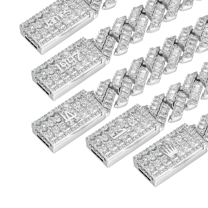 Bracelets Custom Emerald Cut Prong Bracelet Aporro Brand