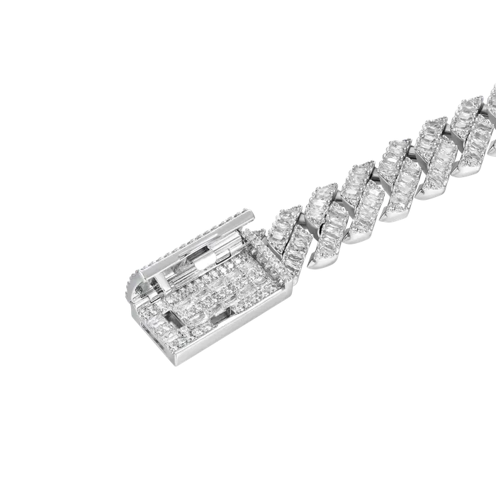 Bracelets Custom Emerald Cut Prong Bracelet Aporro Brand