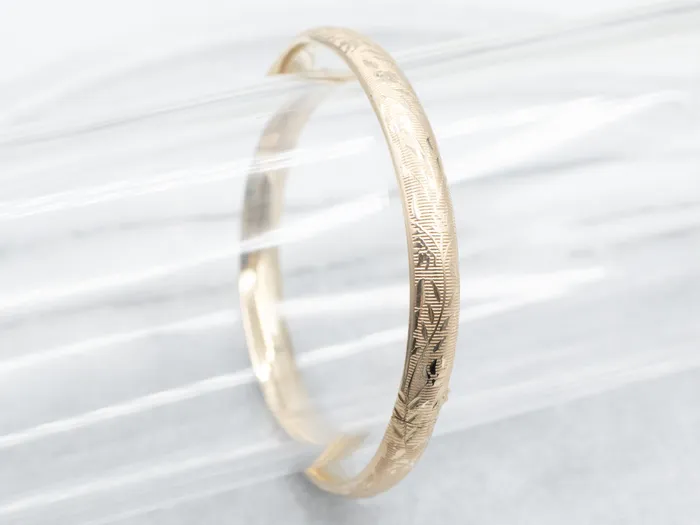 Bracelets Market Square Jewelers Engraved Gold Hinged Bangle Bracelet Bracelets Market Square Jewelers Engraved Gold Hinged Bangle Bracelet