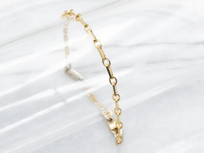 Bracelets Market Square Jewelers Two Tone Gold Kria Link Bracelet
