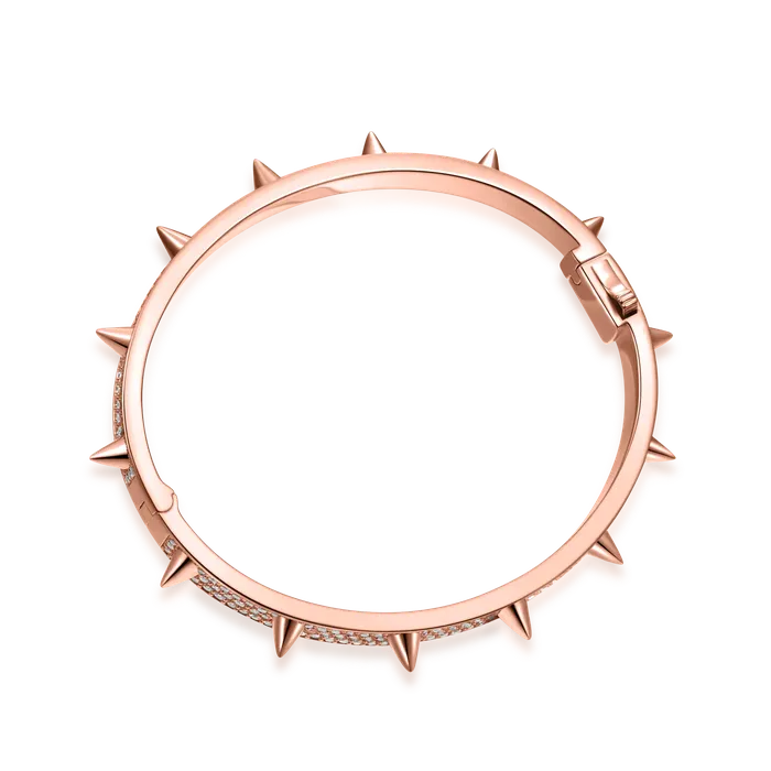 Bracelets Moissanite Spike Bangle Bracelet 7mm aporro