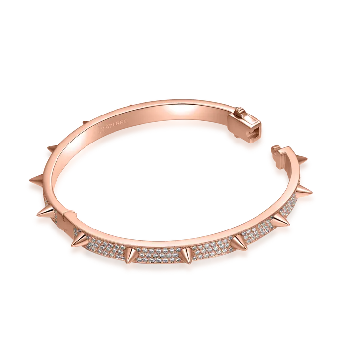 Bracelets Moissanite Spike Bangle Bracelet 7mm aporro