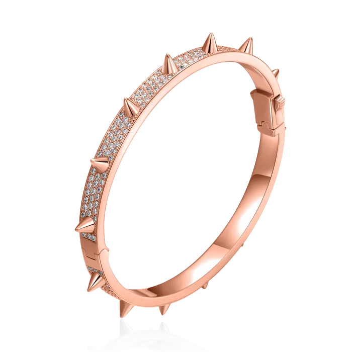 Bracelets Moissanite Spike Bangle Bracelet 7mm aporro