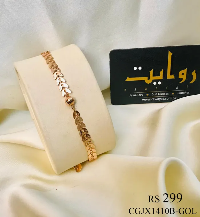 Bracelets Rawayat Jewellery Bracelet106 Leaf Rosegold