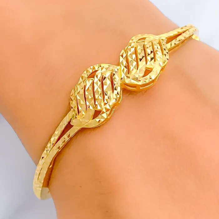 Brilliant Lustrous 22k Gold Striped Bangle Bracelet Andaaz Jewelers Bracelets Brilliant Lustrous 22k Gold Striped Bangle Bracelet Andaaz Jewelers Bracelets