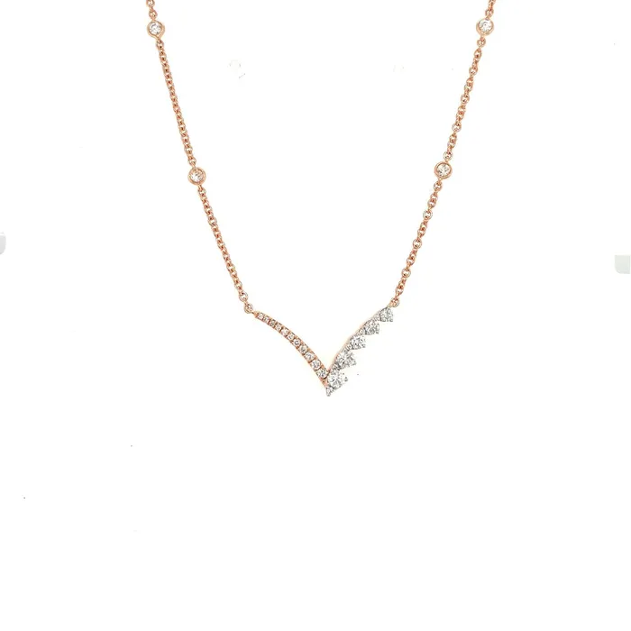 CH Collection Necklaces Diamond V Necklace