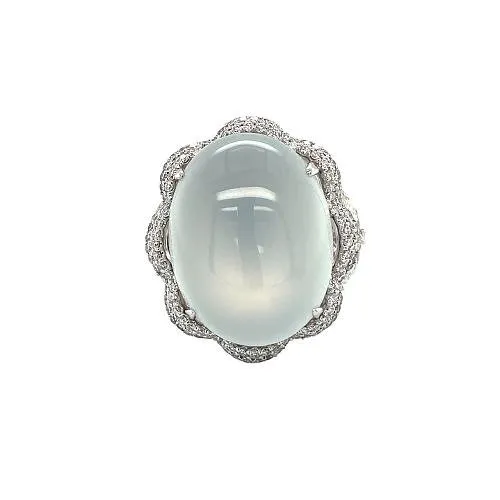 CH Collection Rings White Jade Diamond Ring