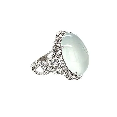 CH Collection Rings White Jade Diamond Ring