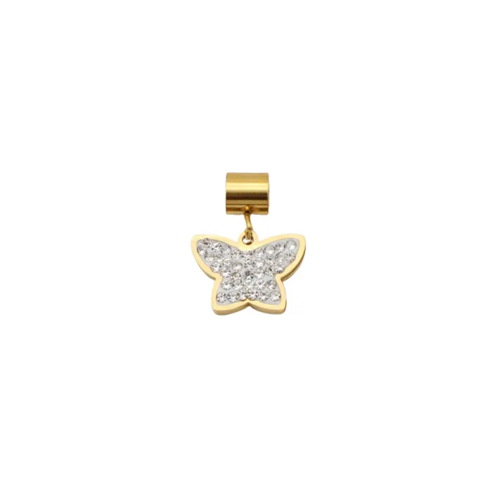 Charm Necklaces Icy Butterfly Charm Josey Li