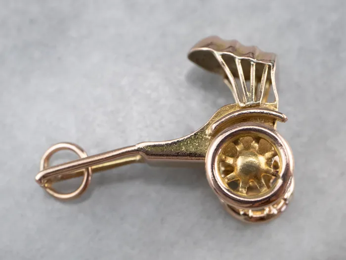 Charm Necklaces Market Square Jewelers Vintage Gold Rickshaw Charm Pendant Charm Necklaces Market Square Jewelers Vintage Gold Rickshaw Charm Pendant