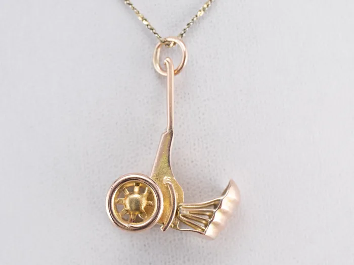 Charm Necklaces Market Square Jewelers Vintage Gold Rickshaw Charm Pendant Charm Necklaces Market Square Jewelers Vintage Gold Rickshaw Charm Pendant
