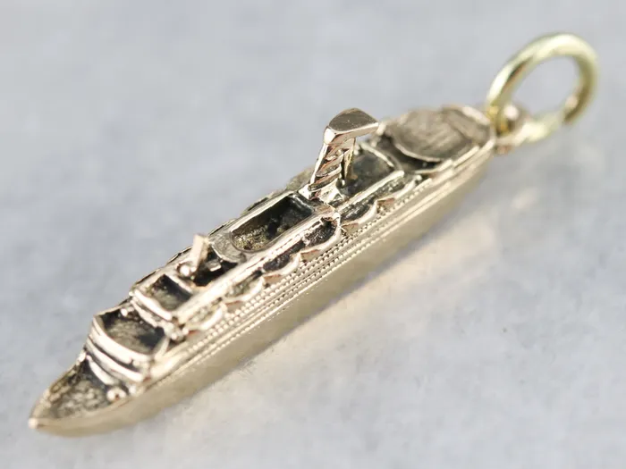 Charm Necklaces Market Square Jewelers Vintage Ship Liner Charm Pendant