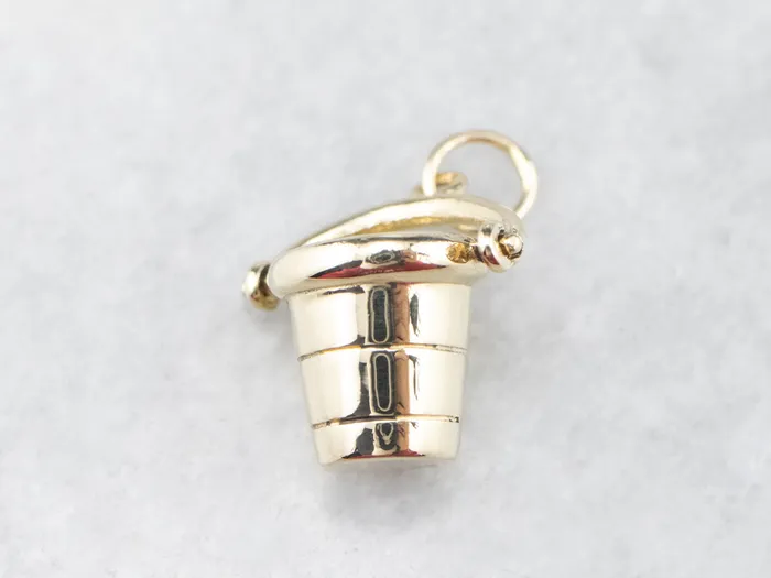 Charm Necklaces Vintage Beach Bucket Charm Market Square Jewelers Charm Necklaces Vintage Beach Bucket Charm Market Square Jewelers