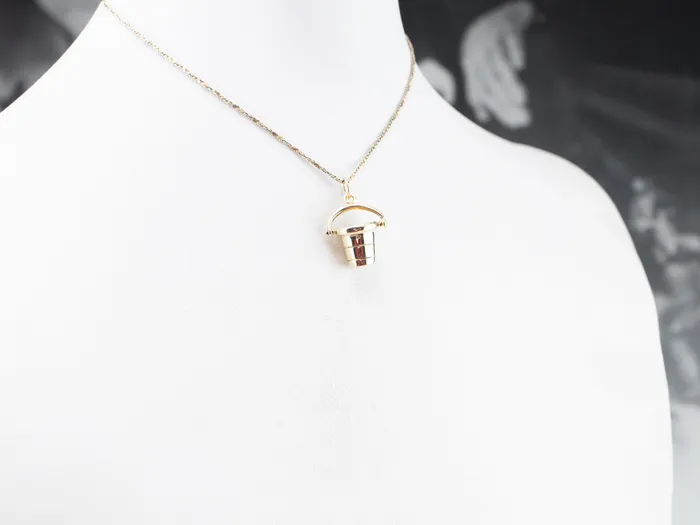 Charm Necklaces Vintage Beach Bucket Charm Market Square Jewelers Charm Necklaces Vintage Beach Bucket Charm Market Square Jewelers