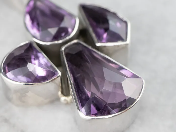 Chunky Amethyst Sterling Silver Statement Pendant Market Square Jewelers Necklaces Chunky Amethyst Sterling Silver Statement Pendant Market Square Jewelers Necklaces