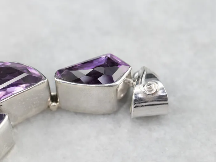 Chunky Amethyst Sterling Silver Statement Pendant Market Square Jewelers Necklaces Chunky Amethyst Sterling Silver Statement Pendant Market Square Jewelers Necklaces