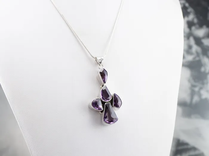 Chunky Amethyst Sterling Silver Statement Pendant Market Square Jewelers Necklaces Chunky Amethyst Sterling Silver Statement Pendant Market Square Jewelers Necklaces