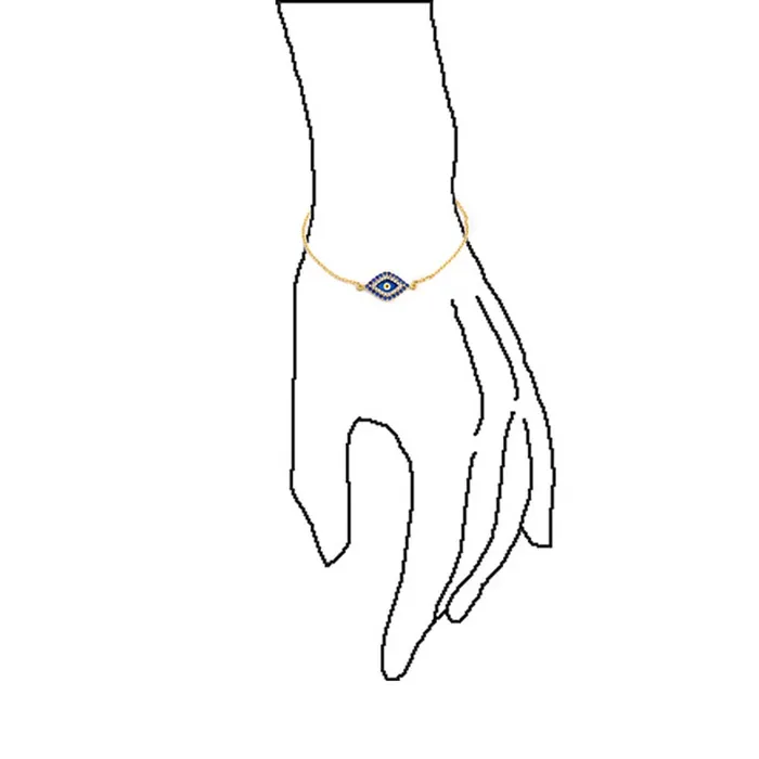 Delicate Tiny Evil Eye Charm Bracelet CZ Gold Plated 925 Silver BlingJewelry Wholesale Bracelets Delicate Tiny Evil Eye Charm Bracelet CZ Gold Plated 925 Silver BlingJewelry Wholesale Bracelets