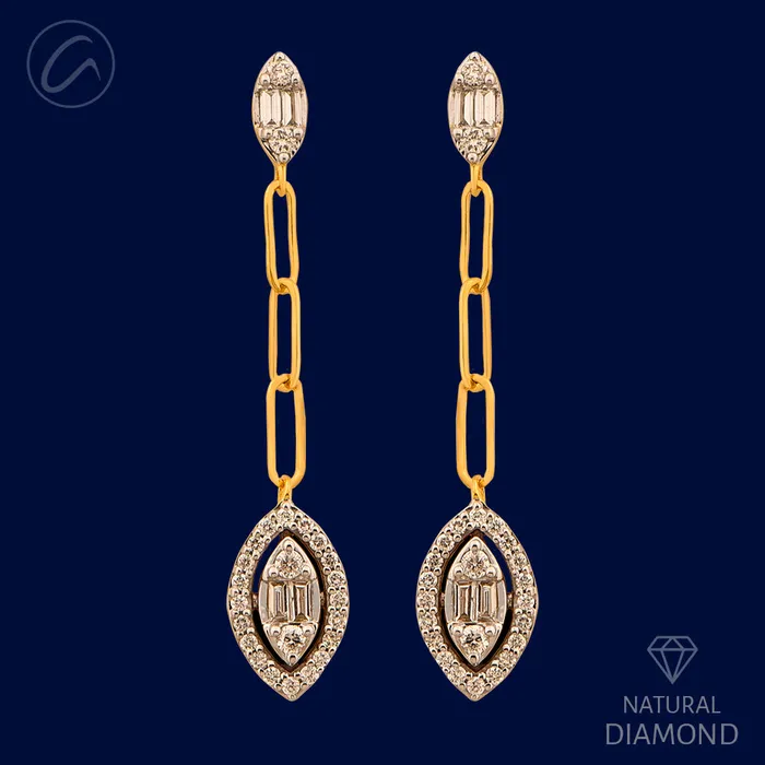 Earrings Andaaz Jewelers Majestic Marquise Diamond 18k Gold Hanging Earrings Earrings Andaaz Jewelers Majestic Marquise Diamond 18k Gold Hanging Earrings