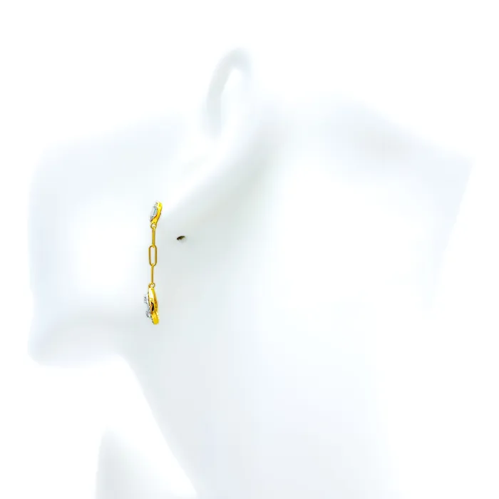 Earrings Andaaz Jewelers Majestic Marquise Diamond 18k Gold Hanging Earrings