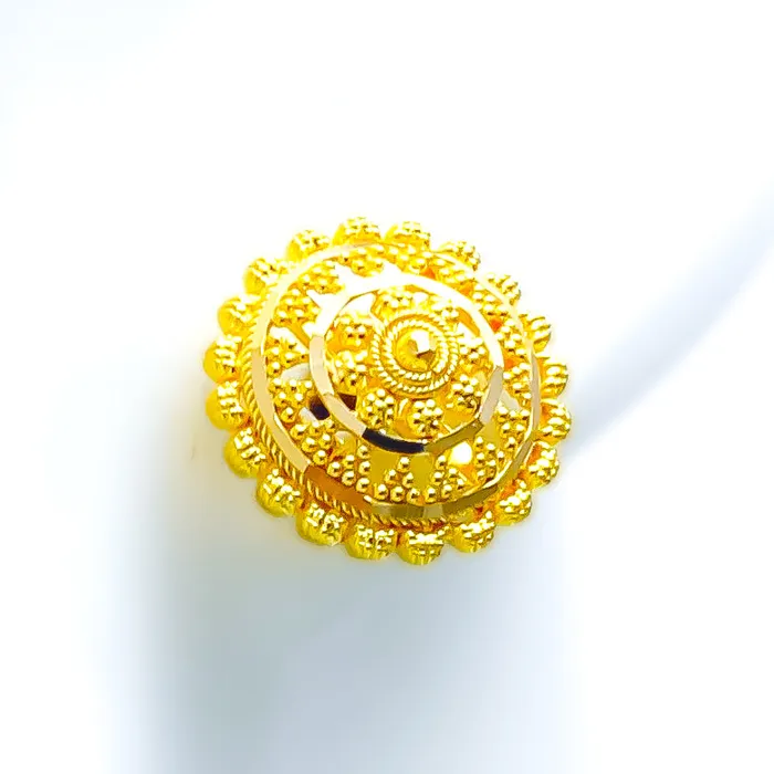 Earrings Andaaz Jewelers Radiant Graceful 22k Gold Beaded Earrings