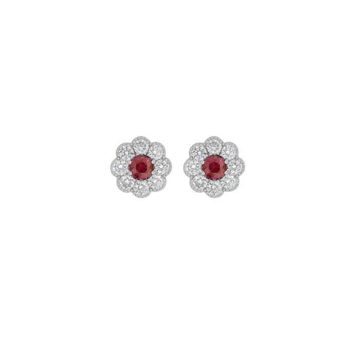 Earrings CH Collection Ruby Diamond Earrings