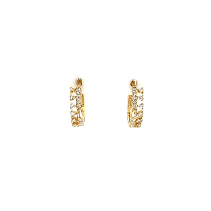 Earrings Diamond Huggie Earrings CH Collection