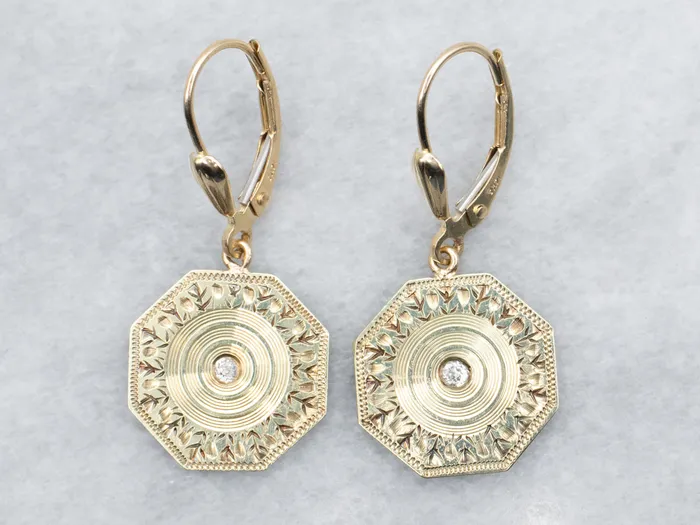 Earrings Drop Earrings with Diamond Accent Market Square Jewelers