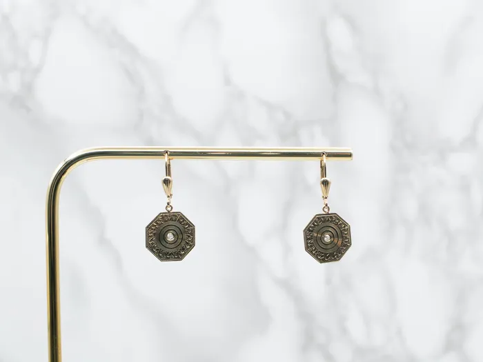 Earrings Drop Earrings with Diamond Accent Market Square Jewelers