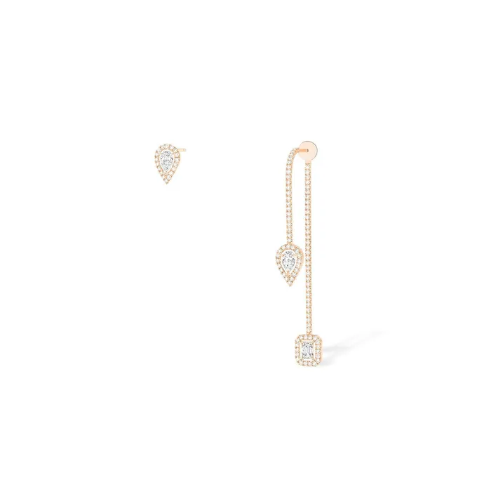Earrings Messika Messika My Twin Hook And Stud Earrings Earrings Messika Messika My Twin Hook And Stud Earrings