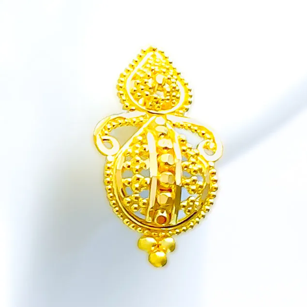 Evergreen Elevated 22k Gold Earrings Andaaz Jewelers Earrings