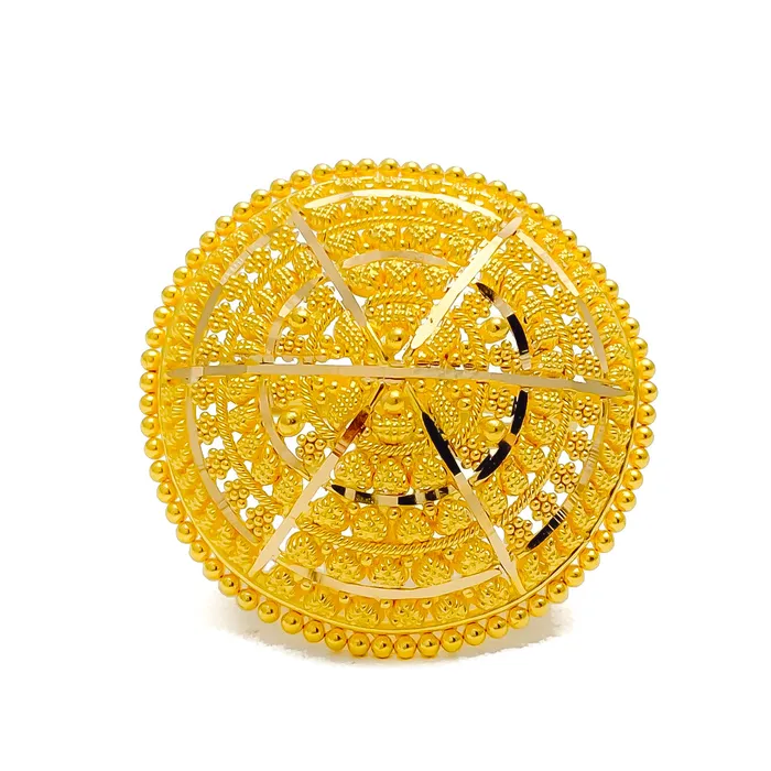 Extravagant Ornamental 22k Gold Statement Ring Andaaz Jewelers Rings