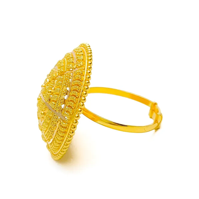 Extravagant Ornamental 22k Gold Statement Ring Andaaz Jewelers Rings