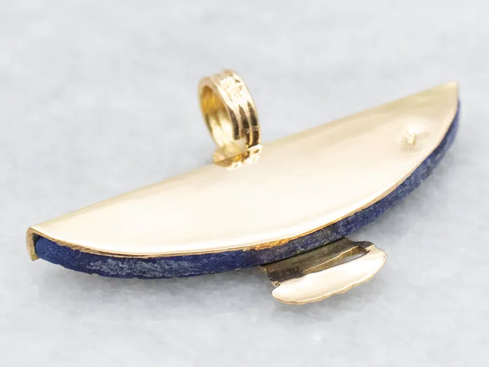 Gold Isis Egyptian Winged Goddess Lapis Pendant Market Square Jewelers PreStyled Sets