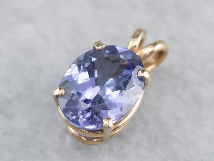 Gold Tanzanite Solitaire Pendant Market Square Jewelers PreStyled Sets