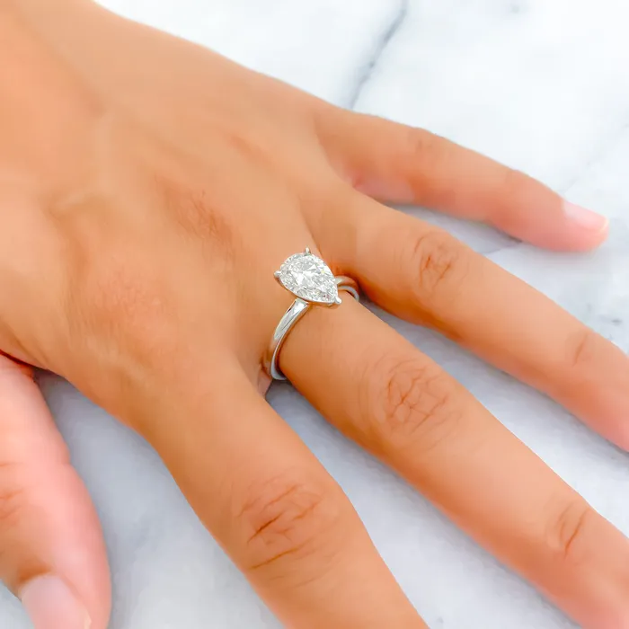 Grand Ethereal Diamond 14k White Gold Ring Andaaz Jewelers Rings