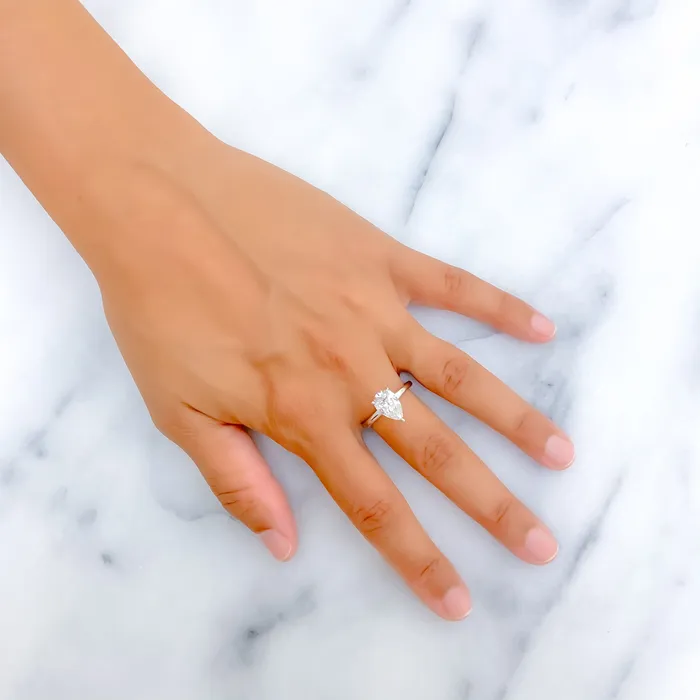 Grand Ethereal Diamond 14k White Gold Ring Andaaz Jewelers Rings