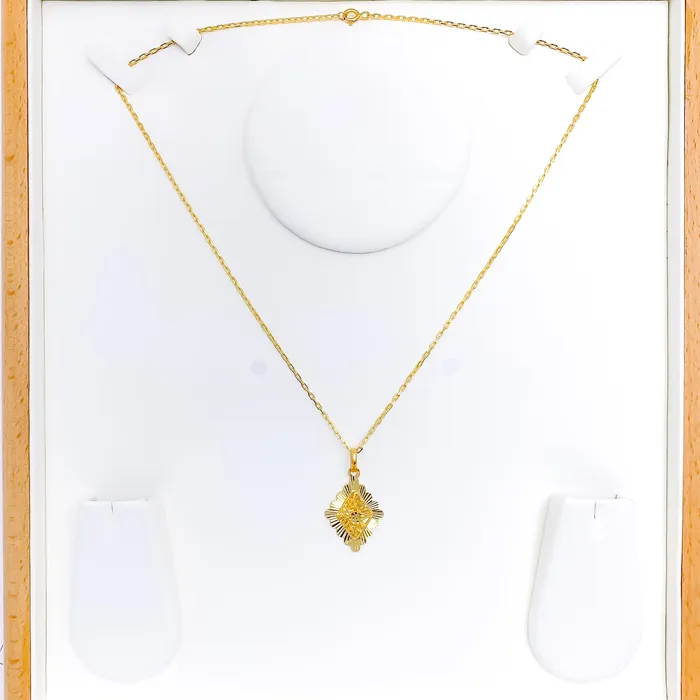 INSTORE PROMO 22k High Finish Gold Pendant 3 Andaaz Jewelers Necklaces