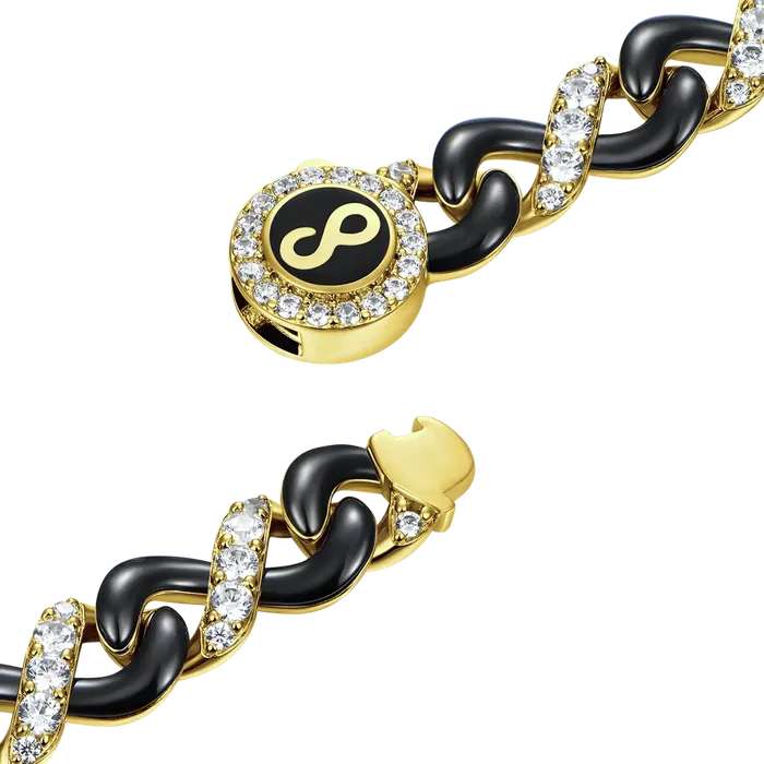 Infinity 8mm Twotone Snake Shape Bracelet aporro Bracelets