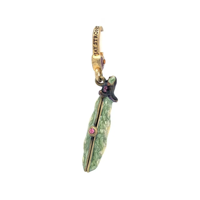 Jay Strongwater Charm Necklaces Jay Strongwater Two Peas In A Pod Charm