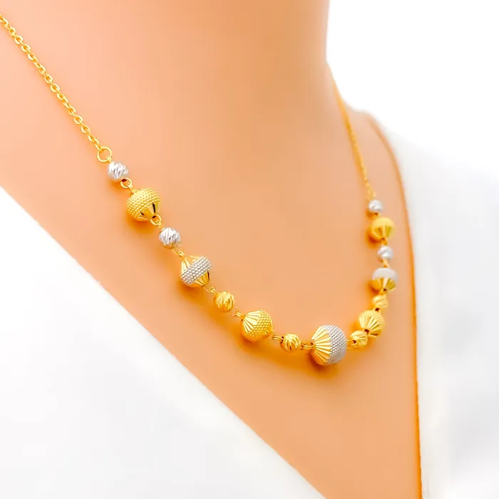 Lovely MultiColor 22k Gold Necklace Andaaz Jewelers Necklaces