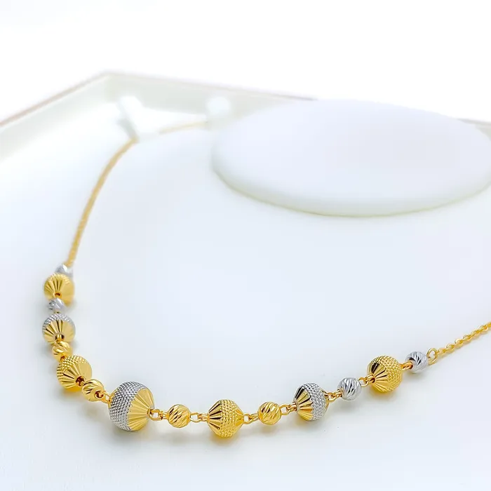 Lovely MultiColor 22k Gold Necklace Andaaz Jewelers Necklaces