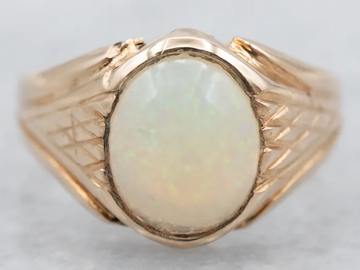 Market Square Jewelers Antique Rose Gold Opal Solitaire Ring Rings Market Square Jewelers Antique Rose Gold Opal Solitaire Ring Rings