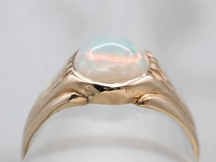 Market Square Jewelers Antique Rose Gold Opal Solitaire Ring Rings Market Square Jewelers Antique Rose Gold Opal Solitaire Ring Rings