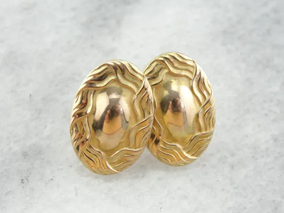 Market Square Jewelers Antique Victorian Stud Earrings in Yellow Gold Earrings