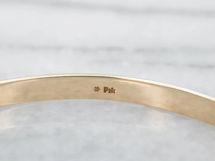 Market Square Jewelers Bracelets Bangle Bracelet with Milgrain Edge