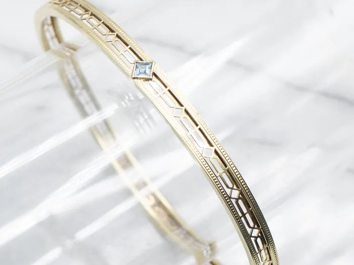 Market Square Jewelers Bracelets Pretty Gold Filigree Sapphire Bangle Bracelet Market Square Jewelers Bracelets Pretty Gold Filigree Sapphire Bangle Bracelet