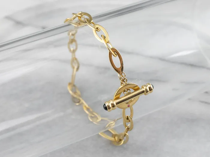 Market Square Jewelers Bracelets Roberto Coin Ruby and Sapphire Chic Shine 18K Gold Link Bracelet Market Square Jewelers Bracelets Roberto Coin Ruby and Sapphire Chic Shine 18K Gold Link Bracelet